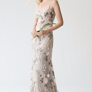 Jenny Yoo Bridesmaid Dress - Blush Flora - Size 12